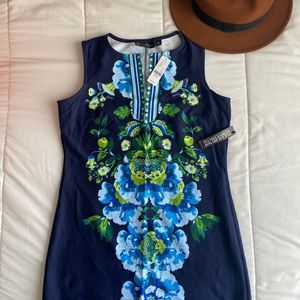 NY&Co Multicolored Dress - Blue/Green